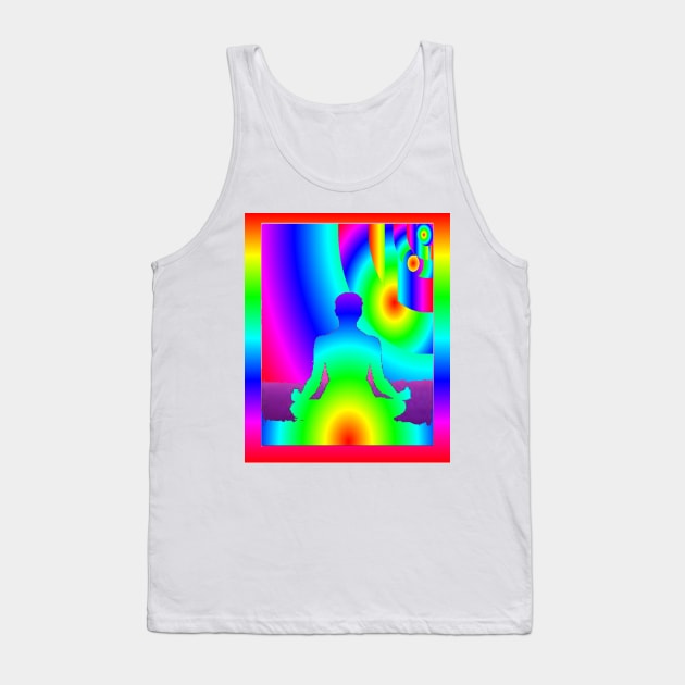 Cosmic Meditation Tank Top by icarusismartdesigns